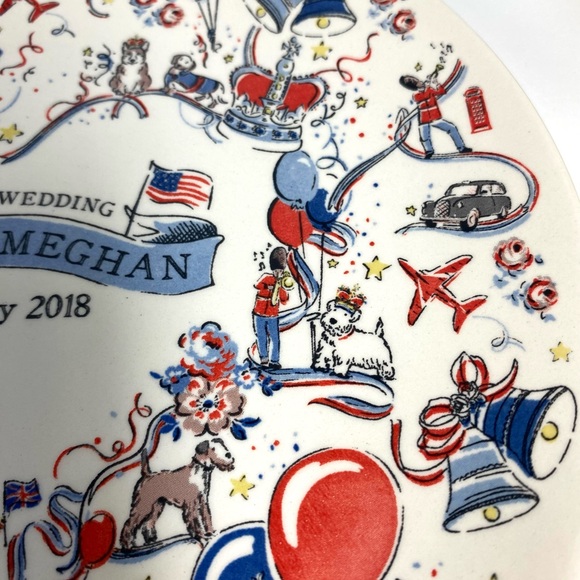 Cath Kidston Royal Wedding Plate Brand new Limited Edition Rare Harry & Meghan - Picture 7 of 8